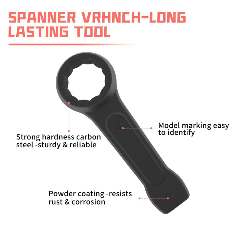HCXUANWJTL 30mm Box End Striking Ring Wrench High Tensile Steel