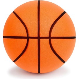 HUALEI-V Silent Basketball Size 7 Upgrade Dribble Dream Silent Basket Ball,Dribbling Indoor Soft No Noise Foam Basketball 24cm Indoor Training Ball for Kids.