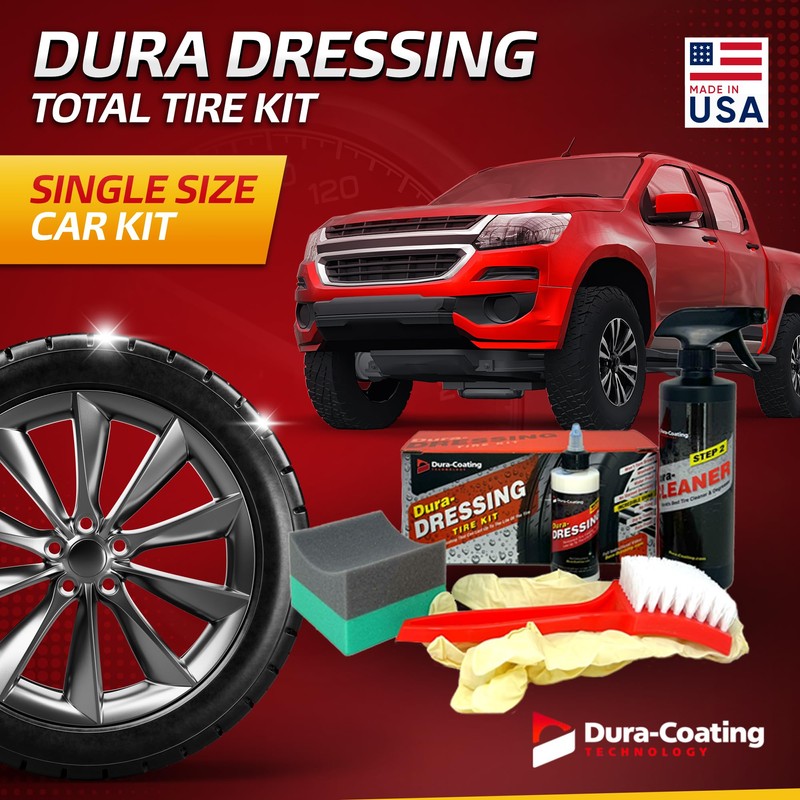 DURA-COATING TECHNOLOGY, Dressing Total Tire Kit - Single Size Car