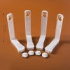 Toosunny - Juego de 4 soportes para sábanas para guardar