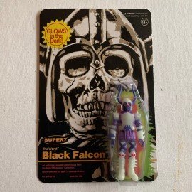 Super7 EXCLUSIVE SUPER 7 THE WORST BLACK FALCON GLOW IN DARK ACTION FIGURE MOC NEW