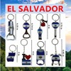 TSY TOOL 8 Pack El Salvador Keychains Country Metal Keychain,
