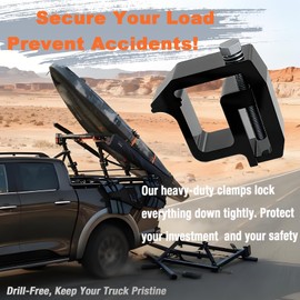 iFJF Mounting Clamps Truck Caps Camper Shell Clamps Replacement for Chevy Silverado Sierra Dodge Ram 1500 2500 3500 F150 F250 Titan Tundra 4 Pack Black