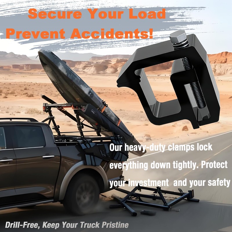 iFJF Mounting Clamps Truck Caps Camper Shell Clamps Replacement for
