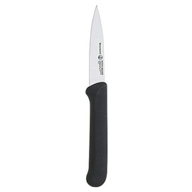 Messermeister 3-Inch Spear Point Parer with Matching Sheath, Black