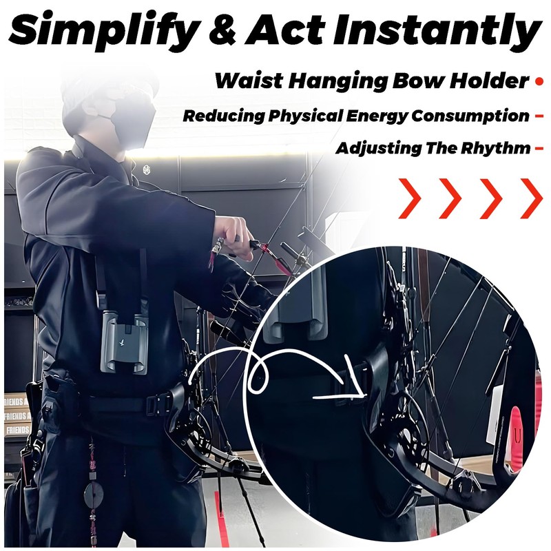 POEARCUS Compound Bow Belt Holder Bag - Hunting & Target