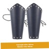 Sosoport 1pair Archery Arm Guards Leather Protective Sleeves for Outdoor