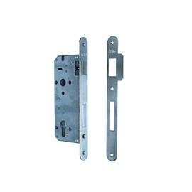 Yale Satin Nickel Round Edge Door Lock 35mm Entrance Y52X10350S2