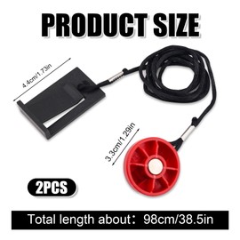 2pcs Universal Treadmill Magnet Safety Key, Emergency Treadmill Safety Key Replacement, Magnetic Switch Lock for Most Gym Treadmills Running Machines Part Accessories