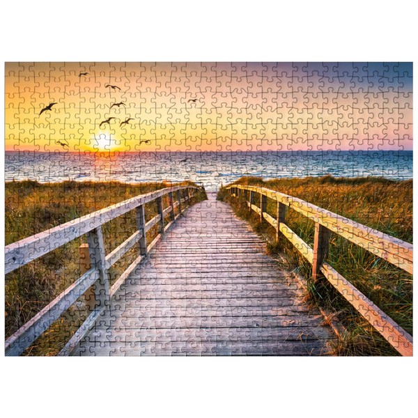 Sunset On Dune Beach in The North Sea - Premium