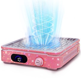 XISZMOG Nail Dust Collector, Corded Powerful Suction Dust Collector for Nail Tech with 10 Speed Levels, Low Noise Nail Fan Dust Collector for Professional Salon & Home, Gifts for easter Day