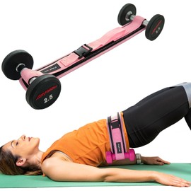 Dumbbell Hip Thrust Belt,Thick Padding Booty Belt for Hip Thrust,Dumbbell Belt for Hip Thrust,Glute Trainer and Booty Builder Pink