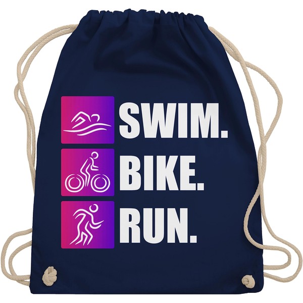 Shirtracer - Gym Bag Backpack - Swim. Bike. Run., 4