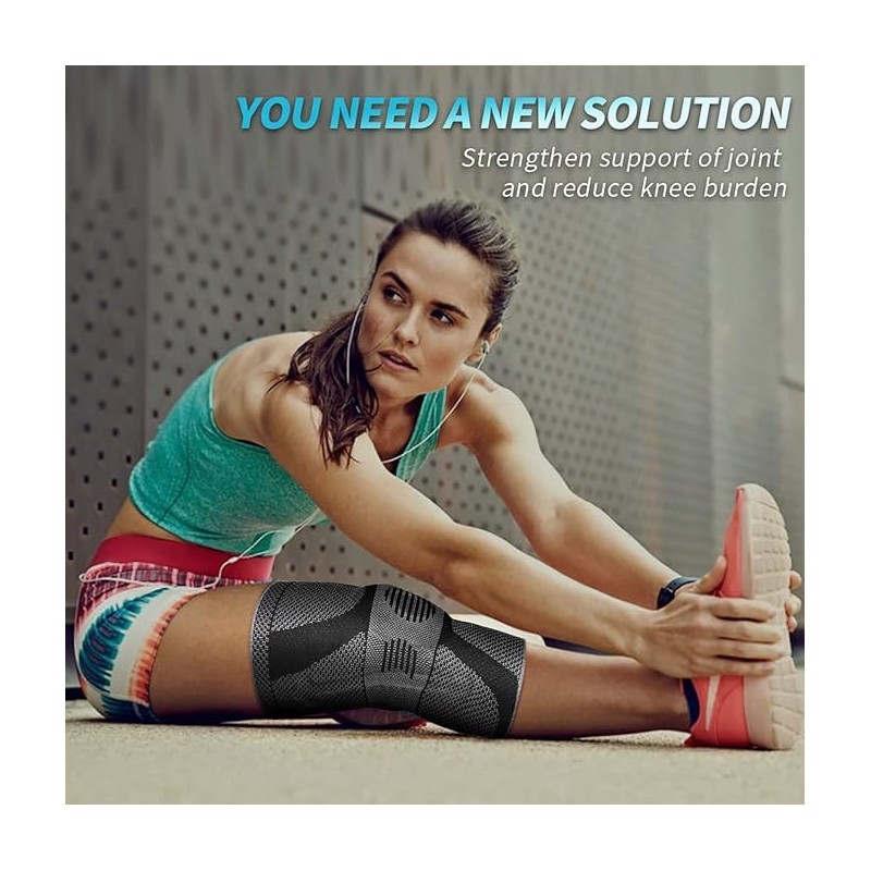 NEENCA Knee Brace, Compressed Knee Support for Men Women with