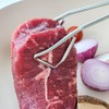 1+1 Stainless Steel Meat Tongs Kitchen Pasta Cooking Tweezers Triangle