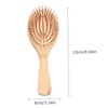 Baluue Elasticity Bamboo Scalp Comb Hair Massage Comb Anti-static and