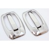 Phil Trade 2 x Chrome Door Handles with Frame Stainless