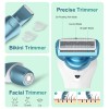 Hatteker Women's Electric Shaver Bikini Trimmer Hair Trimmer for Women