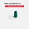 20 Green Spline Drive Small Diameter Acorn 12x1.5 Green Lug