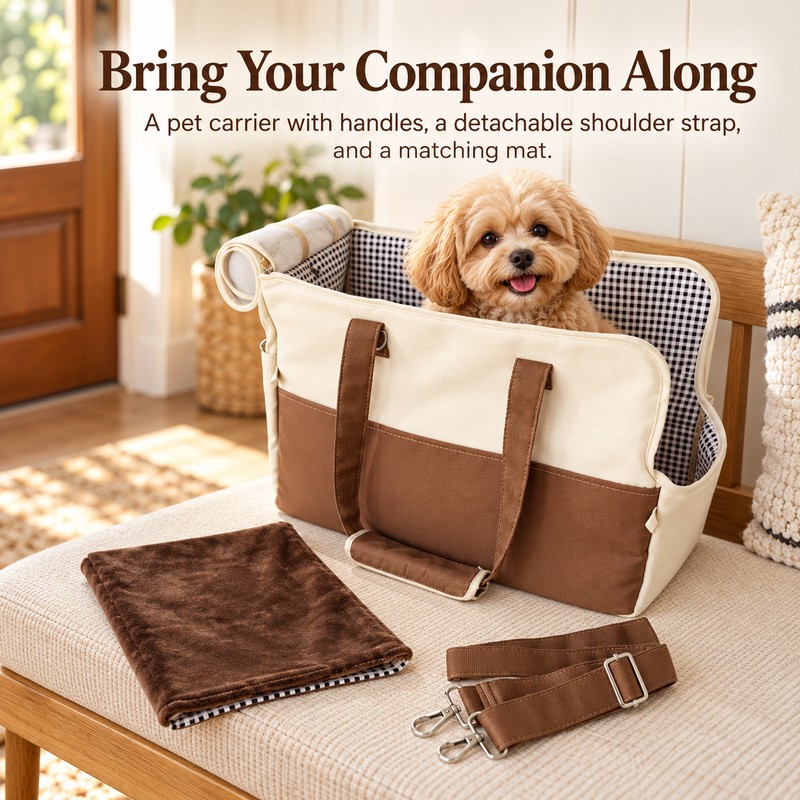 Breathable Pet Carrier Bag for Small Dogs and Cats –