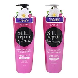 Elastine Gold Silk Hair Dandruff Shampoo & Conditioner 550ml Care Shampoo