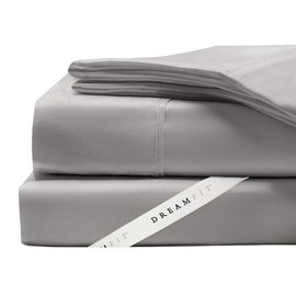DreamFit Degree 4 Egyptian Cotton Twin XL Sheet Set, Gray