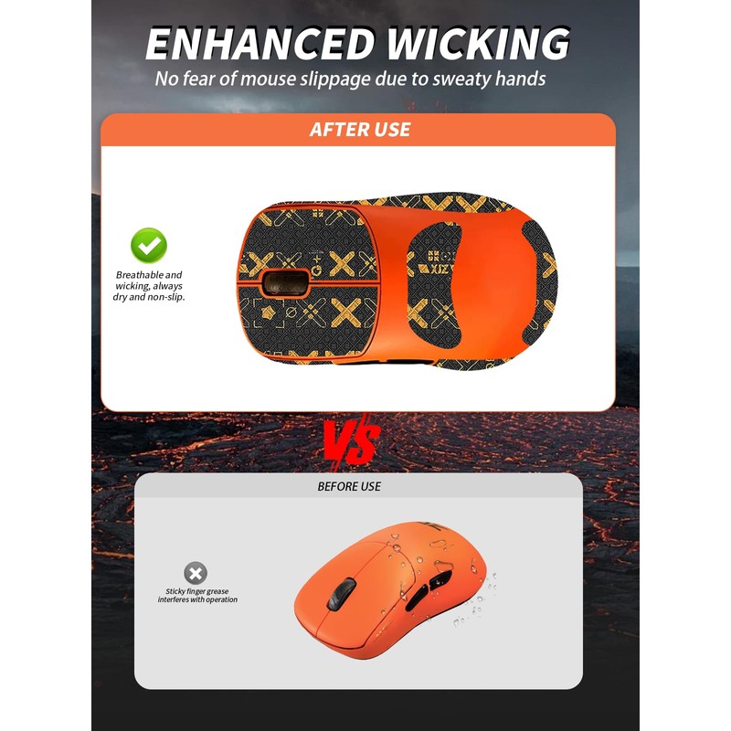 Mouse Grip Tape Compatible with Fnatic x Lamzu THORN, Anti-slip