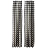 Park Designs Black Cream Buffalo Check Lined Curtains 84 Inch
