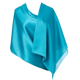 CYZLANN Women's Scarves 100% Silk Long Lightweight Scarfs for women(dark blue)