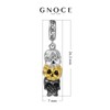 GNOCE See No Hear No Speak No Wise Skull Pendant