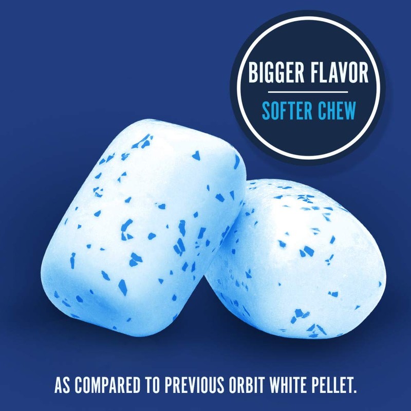 ORBIT Gum White Peppermint Sugar Free Chewing Gum Bulk Pack,