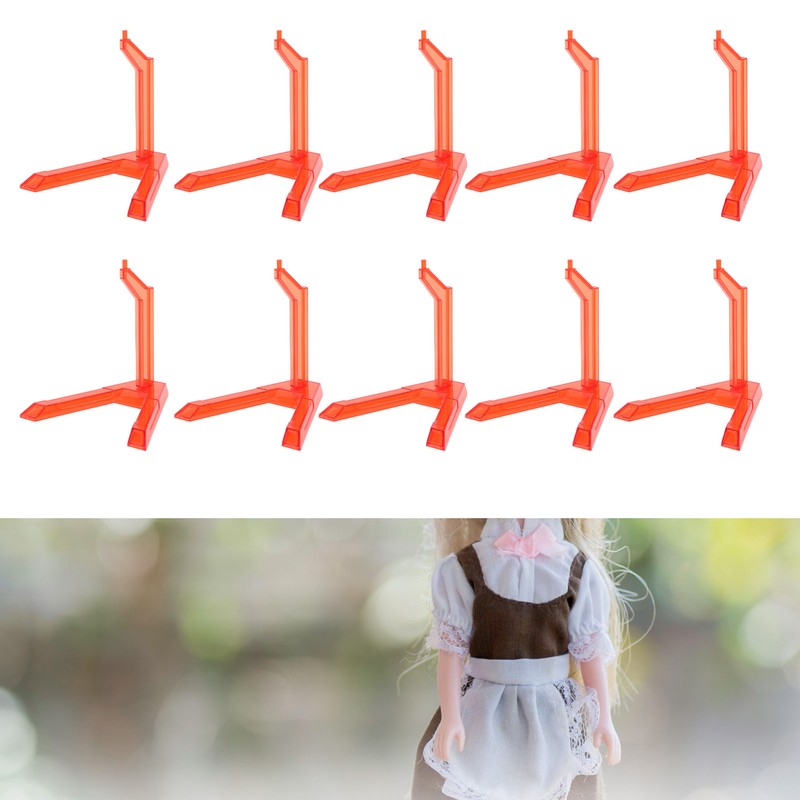 10pcs Action Figure Display Stand Multipurpose Plastic Flexible Figure Holder