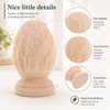 Warmhm Wood Pineapple Finial: Newel Post Cap for Staircase Bannisters