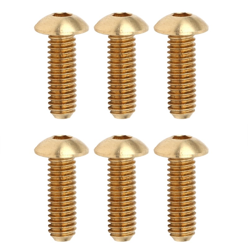 50Pcs Hex Socket Screws Half Round Head Pure Copper Hardware