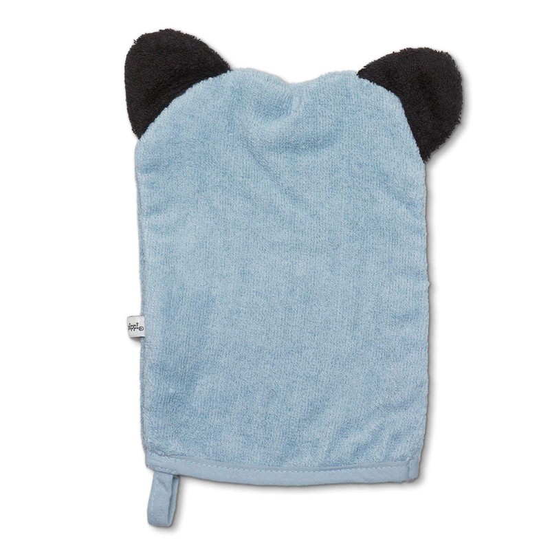 Pippi 100% Organic Cotton Wash Cloth, celestial blue