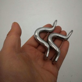 3/8" Stainless Steel 316 Heavy Duty Bimini Boat Top Pad Eye, Eye Straps, Tie Down, Kayak Deck Loops, Tie Down Anchor Point, footman's Loop for Kayak Canoe Rigging,Marine Grade