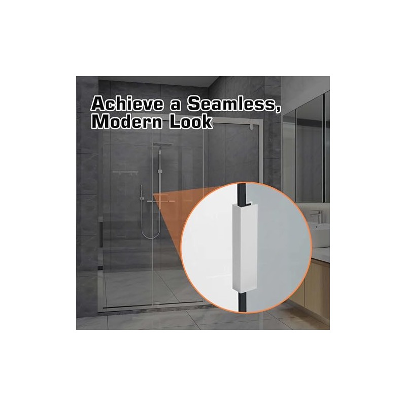 3" Shower Door Magnet Latch Replacement (with Metal Strike and