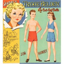 VINTAGE UNCUT TRIXIE BELDEN PAPER DOLLS HD LASER REPRODUCTION~L