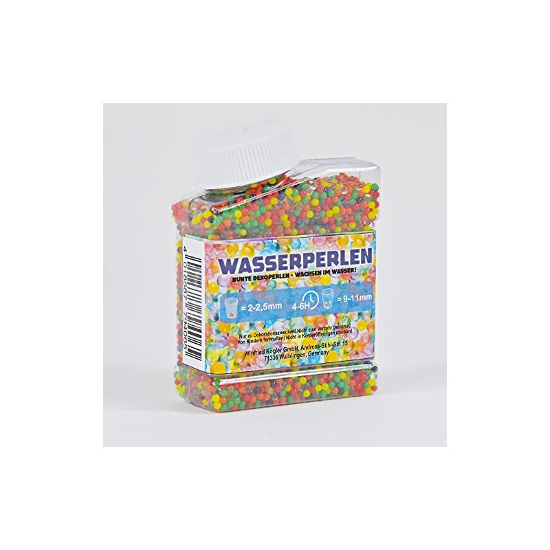 OBILO Water Beads 110g Colourless Polymer 2-2.5 mm Round Water