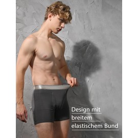 Carer Pack of 3 Washable Incontinence Pants Men Cotton Men's Boxer Shorts for Incontinence with 150 ml Pad Reusable Leak-Proof for Medium Incontinence Black Size S