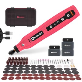 HARDELL Mini Cordless Rotary Tool 3.7V, 5-Speed Power Rotary Tool Kit with 111 Accessories, Multi-Purpose Rotary Tool for Engraving, Sanding, Polishing, Drilling, Grinding, DIY Crafts