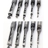 Michear Woodworking Square Hole Drill Bit 8mm Auger Mortise Chisel