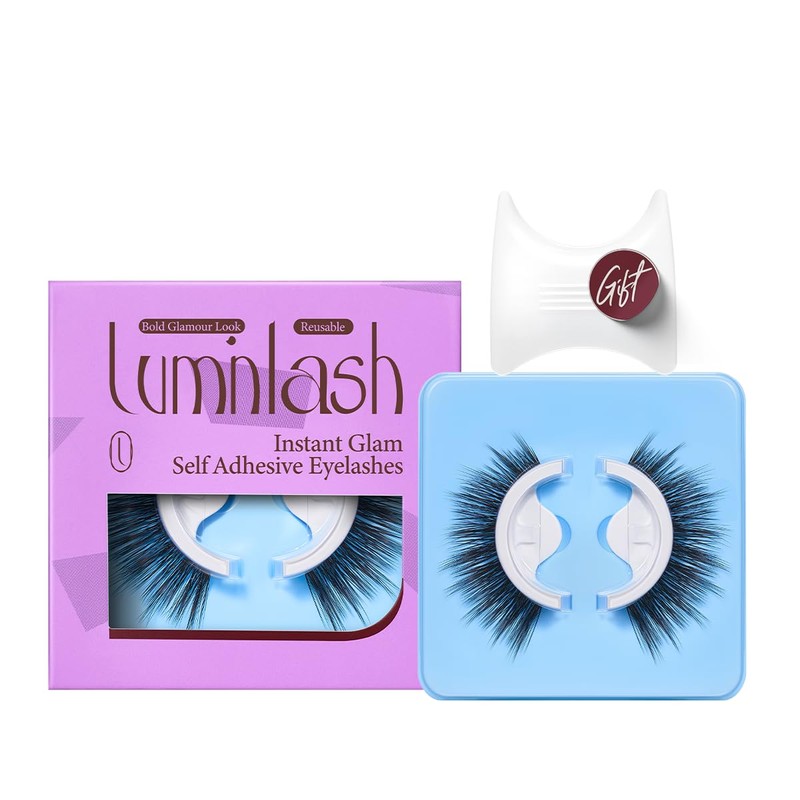 Pestañas Autoadhesivas Instant Glam｜Reutilizables｜Diseño de Una Pieza (11-16-17 mm)