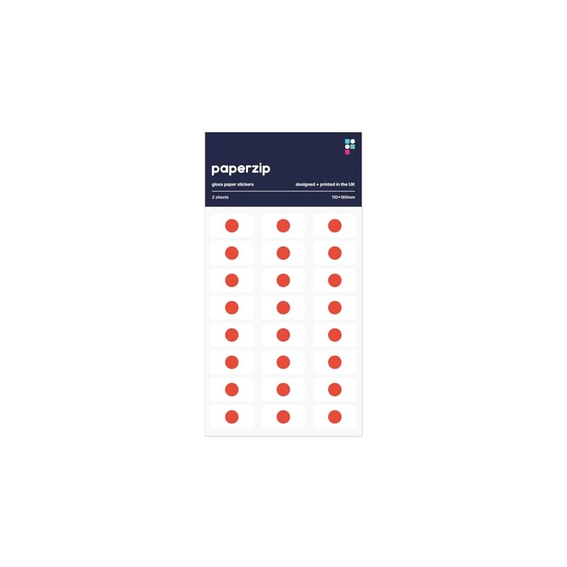 PAPERZIP - Japan Flags (Nisshōki, Hinomaru) – 48 Stickers for