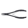 Alicates para Extensiones de Cabello Negro, Pinzas de Acero Inoxidable
