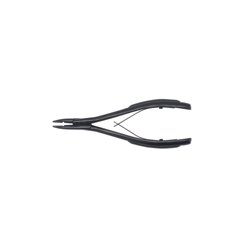 Alicates para Extensiones de Cabello Negro, Pinzas de Acero Inoxidable