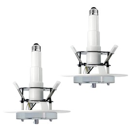 Jolux 5/6" Recessed Can Light Conversion Kit to Pendant,Instant Convert Recessed Light to Pendant Light,Ideal for Kitchen,Bedroom,Livingroom,Island,Chrome-2 Pack