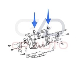 Toyota 20 - 24 TOYOTA 4RUNNER RADIO CD PLAYER RECEIVER POWER KNOB W/ NAV OEM NEW