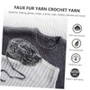 Gadpiparty Faux Fur Chunky Yarn for Crocheting Soft Fluffy Wool