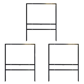 3-Pack Econo 36x24 Iron Real Estate Sign Frame with 1 Rider (3-Pack)